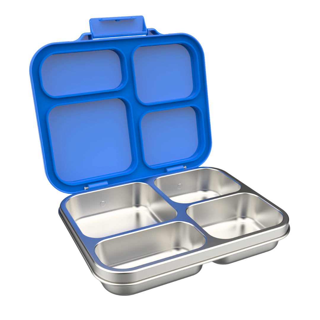 Blue Stainless Steel Bento