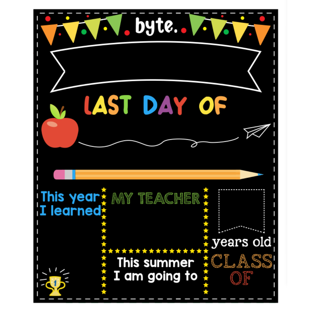 Back to School Chalkboard - Bright beginnings