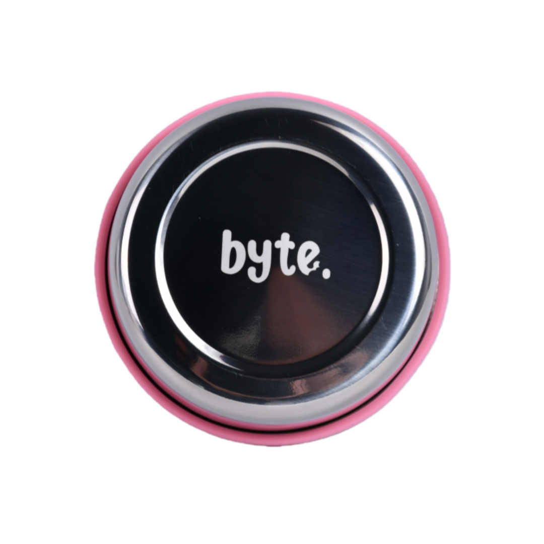 Mighty Titan Circular Stainless Steel Container - Pink