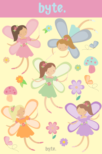 Magical Fairies Themed Stickers