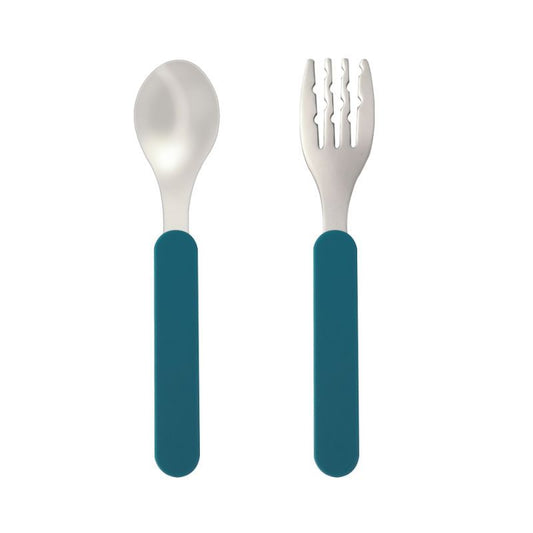 Fork & Spoon Set - Oxford Blue