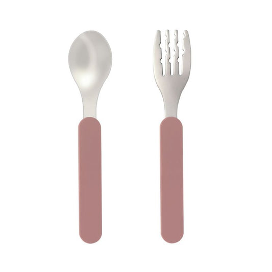 Fork & Spoon Set - Blush Pink