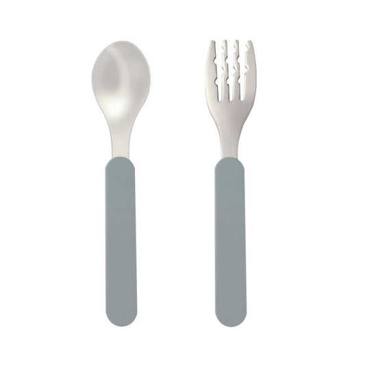 Fork & Spoon Set - Delicate Gray