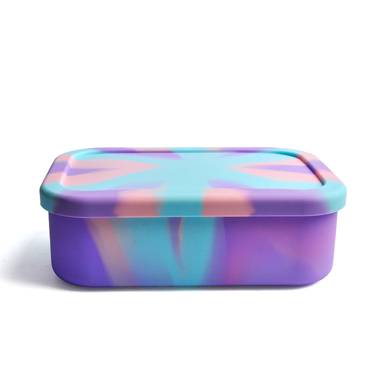 Purple Tie Dye Silicone Bento Box