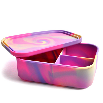 Pink Tie Dye Silicone Bento Box