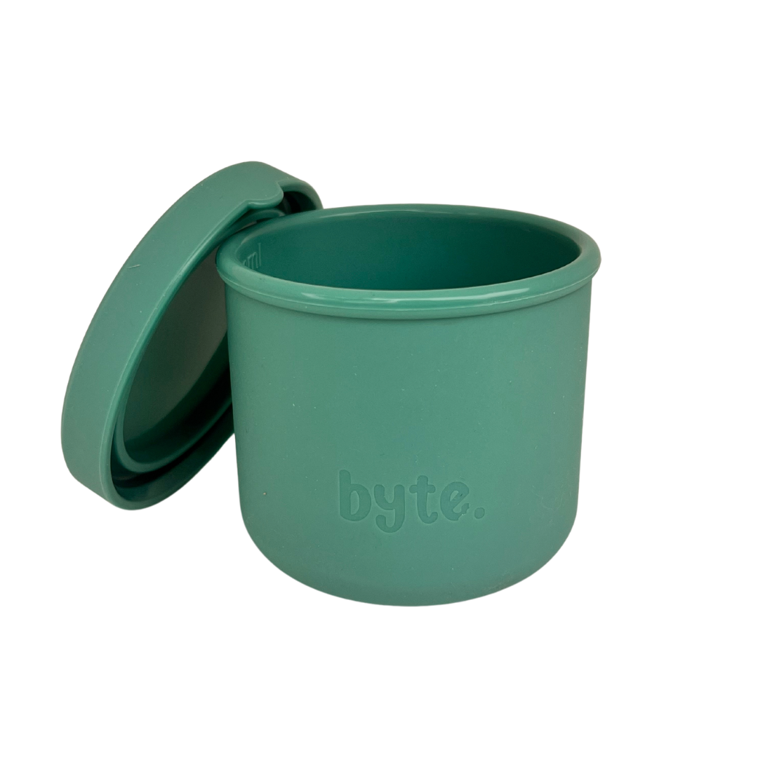 Circular Silicone Snack Pot - Teal