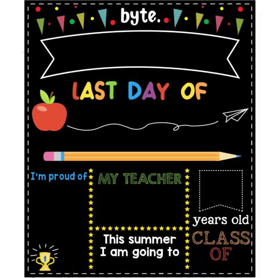 Back to School Chalkboard - Bright beginnings