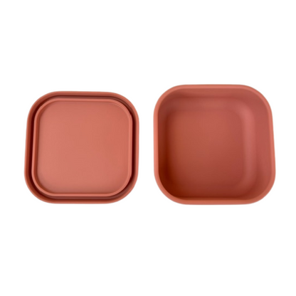 Square Silicone Container - Pink