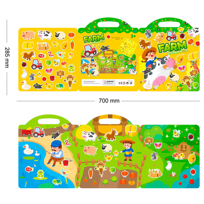 Farm Animals Jelly Stickers