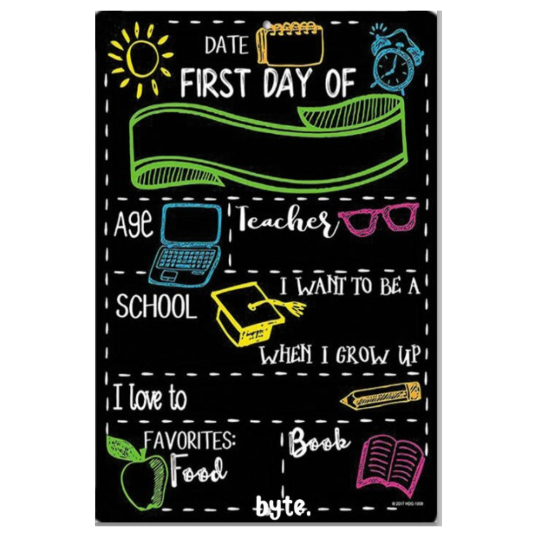 Back to School Chalkboard - Bright beginnings