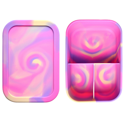 Pink Tie Dye Silicone Bento Box