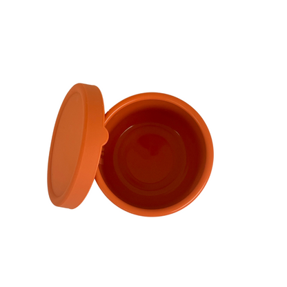 Circular Silicone Snack Pot - Orange