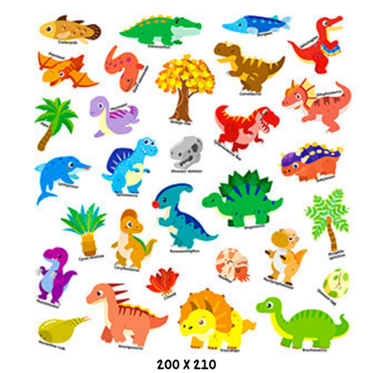 Dinosaur Jelly Stickers