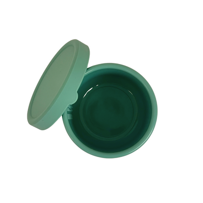 Circular Silicone Snack Pot - Teal