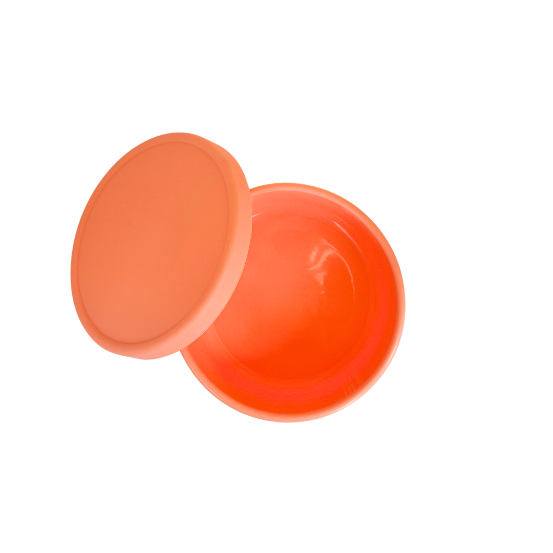 Circular Silicone Container - Peach