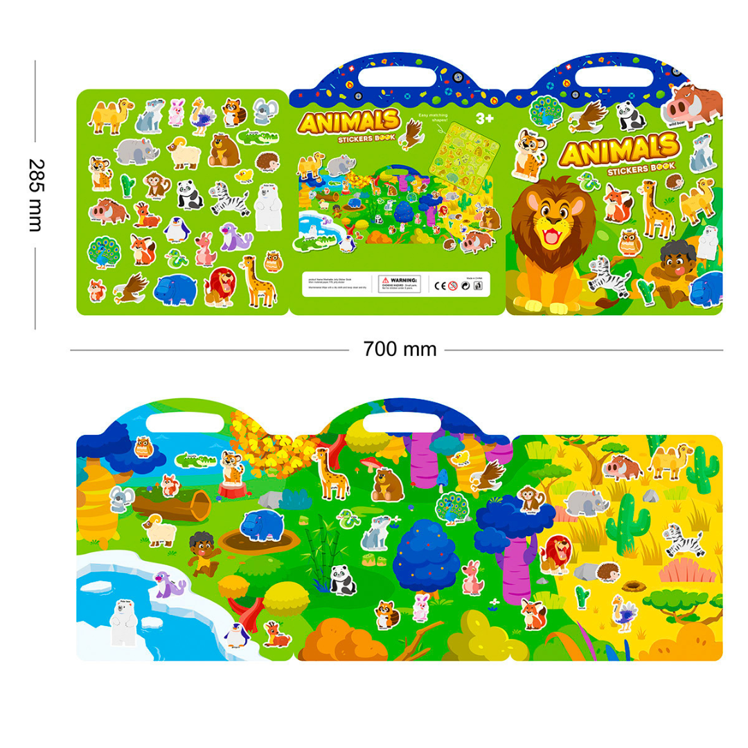 Animals Jelly Stickers