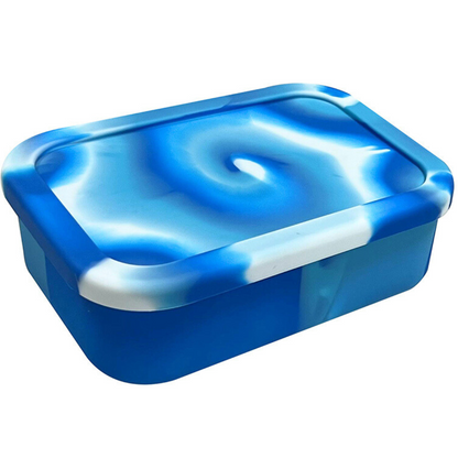 Blue Tie Dye Silicone Bento Lunchbox