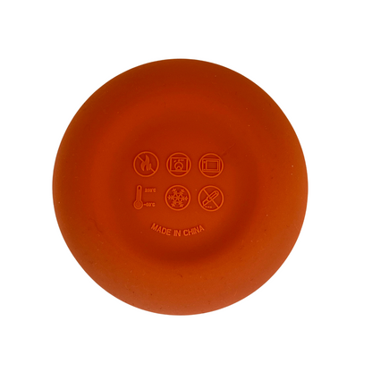 Circular Silicone Snack Pot - Orange