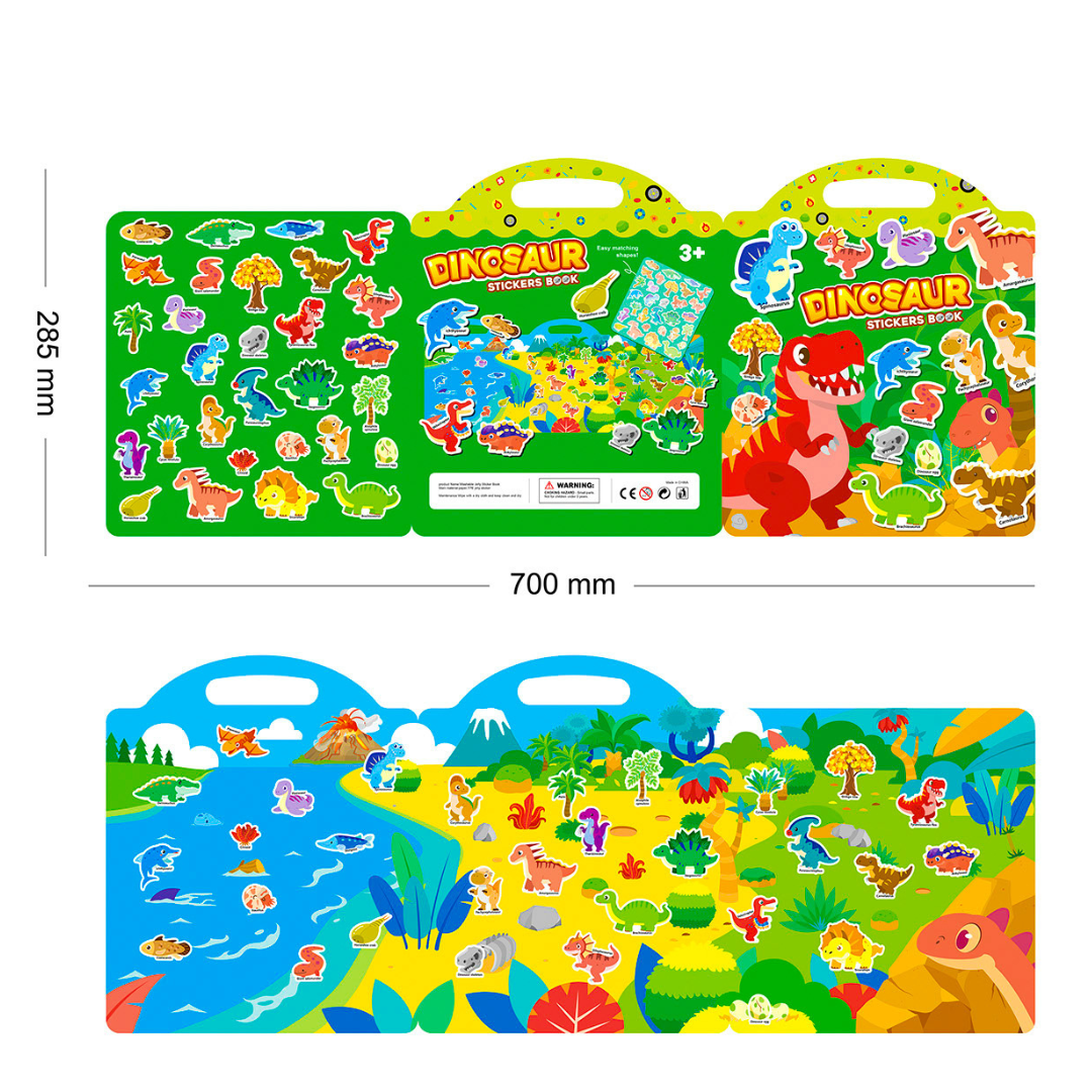 Dinosaur Jelly Stickers