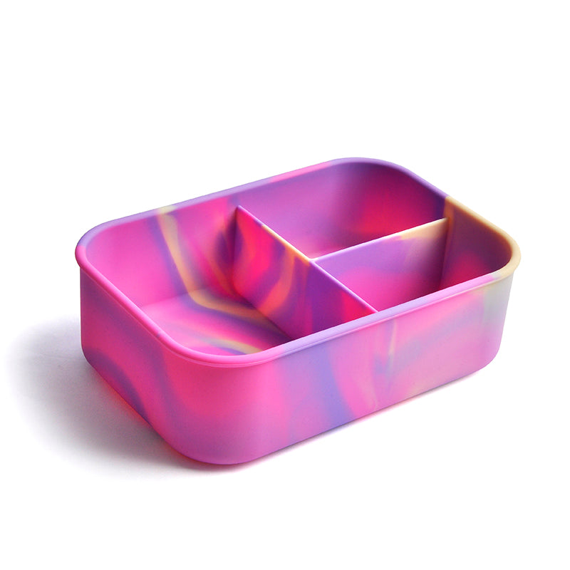 Pink Tie Dye Silicone Bento Box