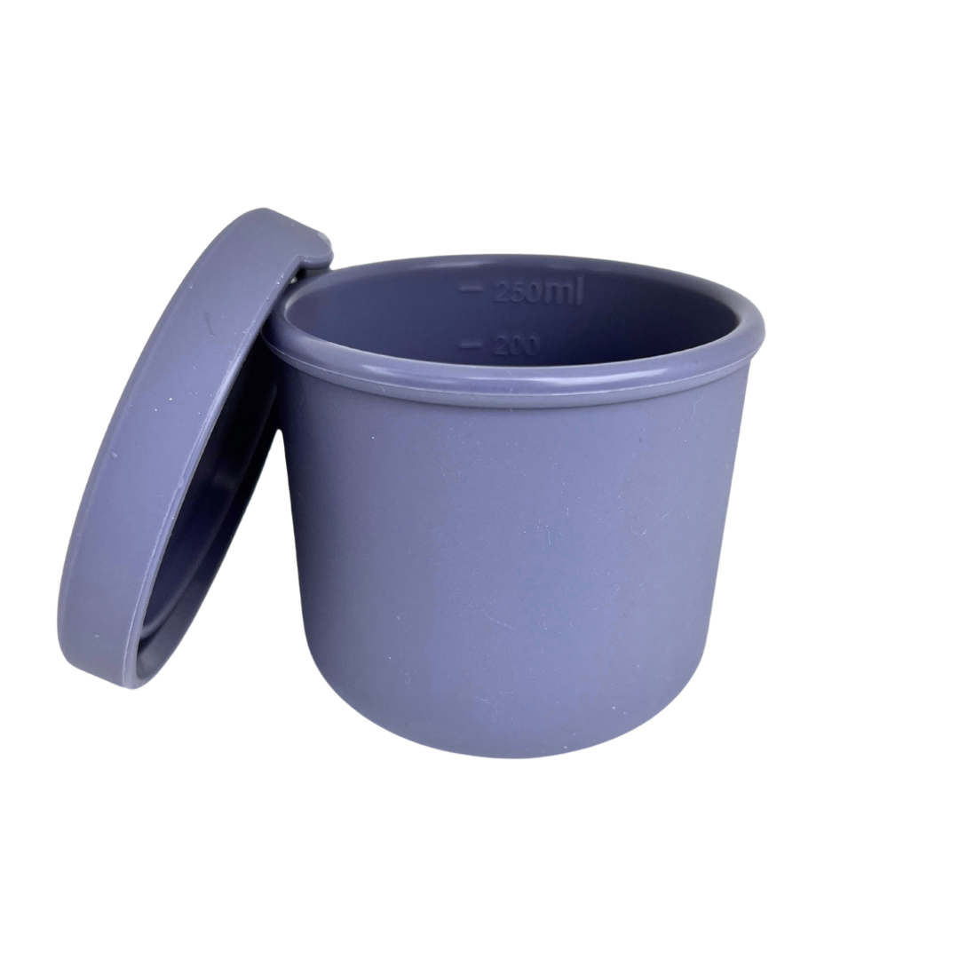 Circular Silicone Snack Pot - Purple