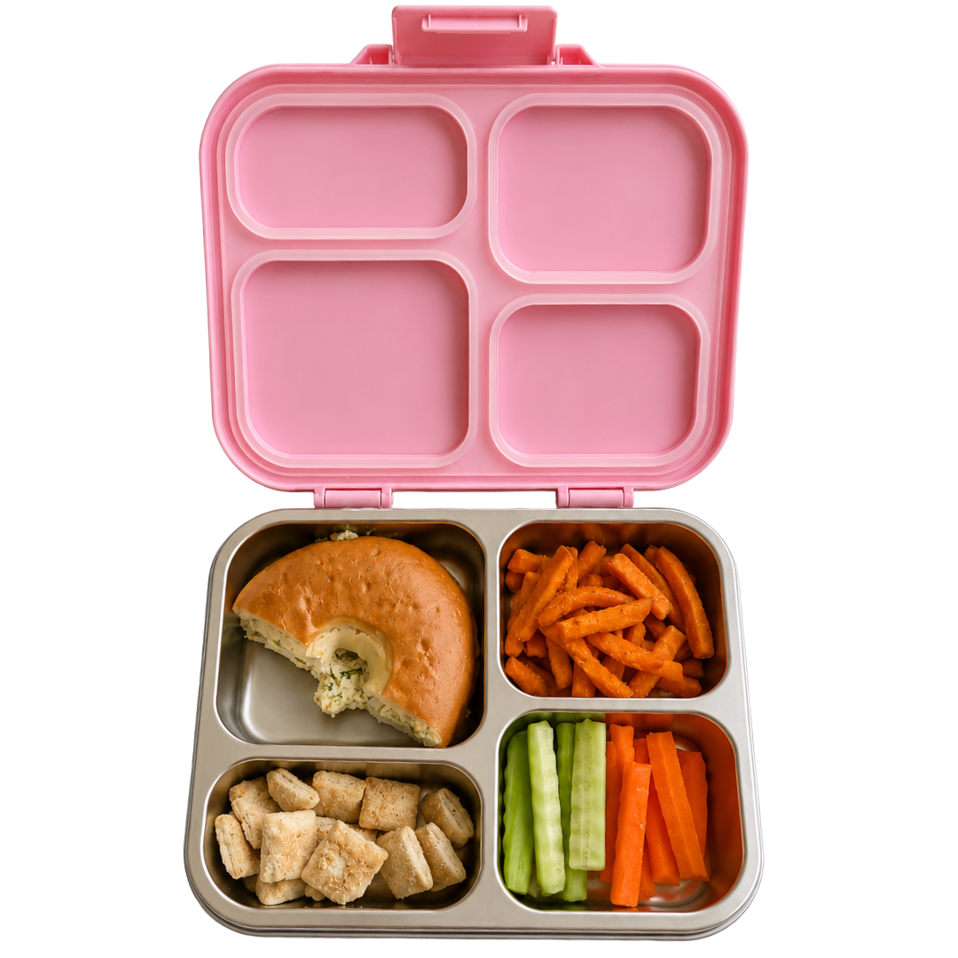 Pink Stainless Steel Bento
