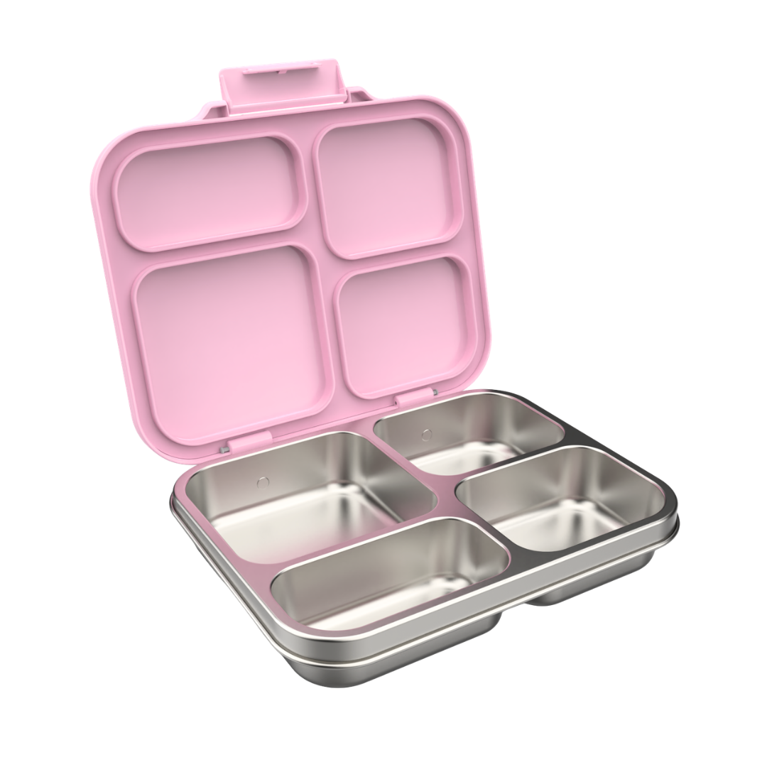 Pink Stainless Steel Bento