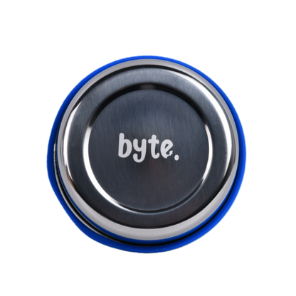 Mighty Titan Circular Stainless Steel Container - Blue
