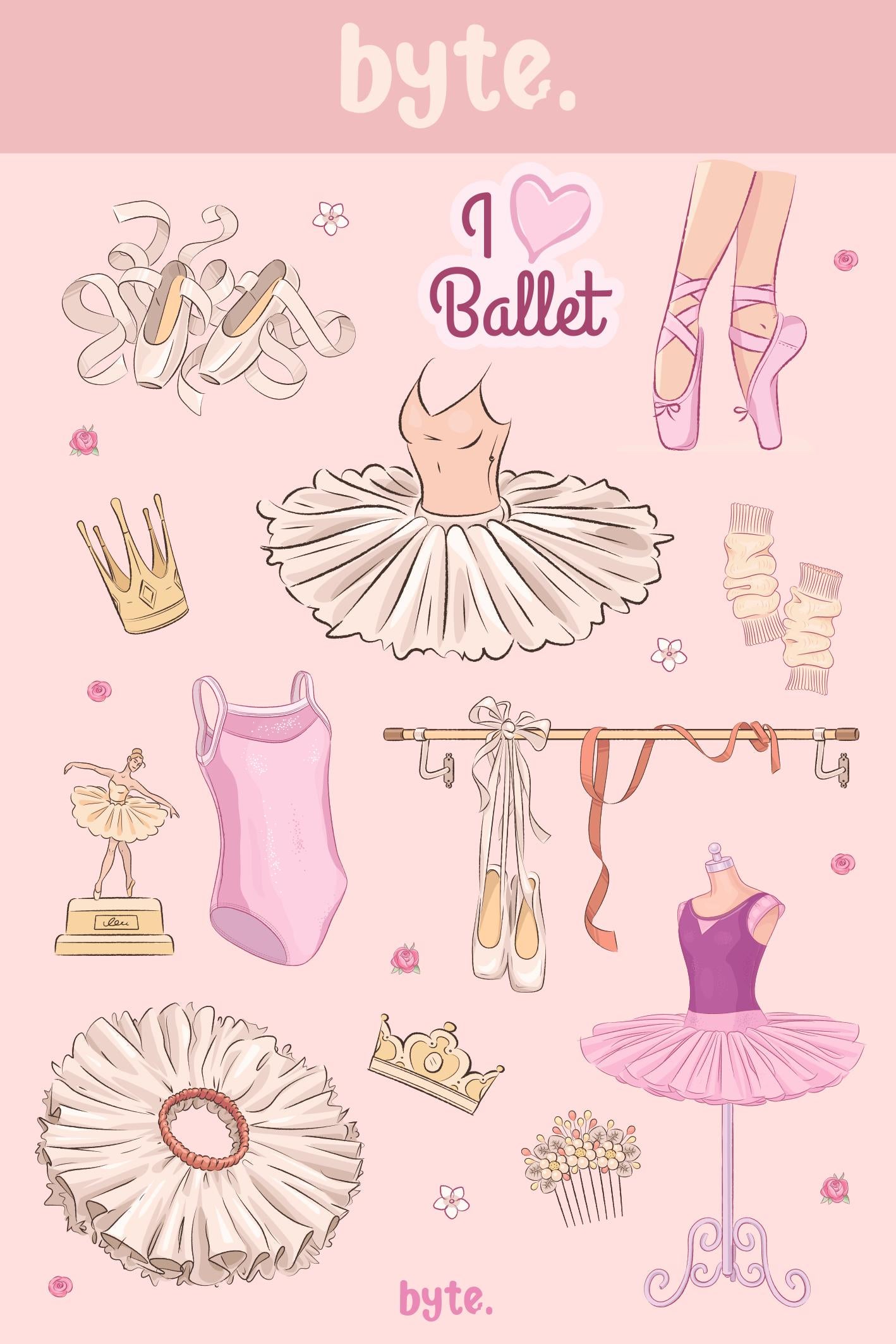 Ballerina Bliss Themed Stickers