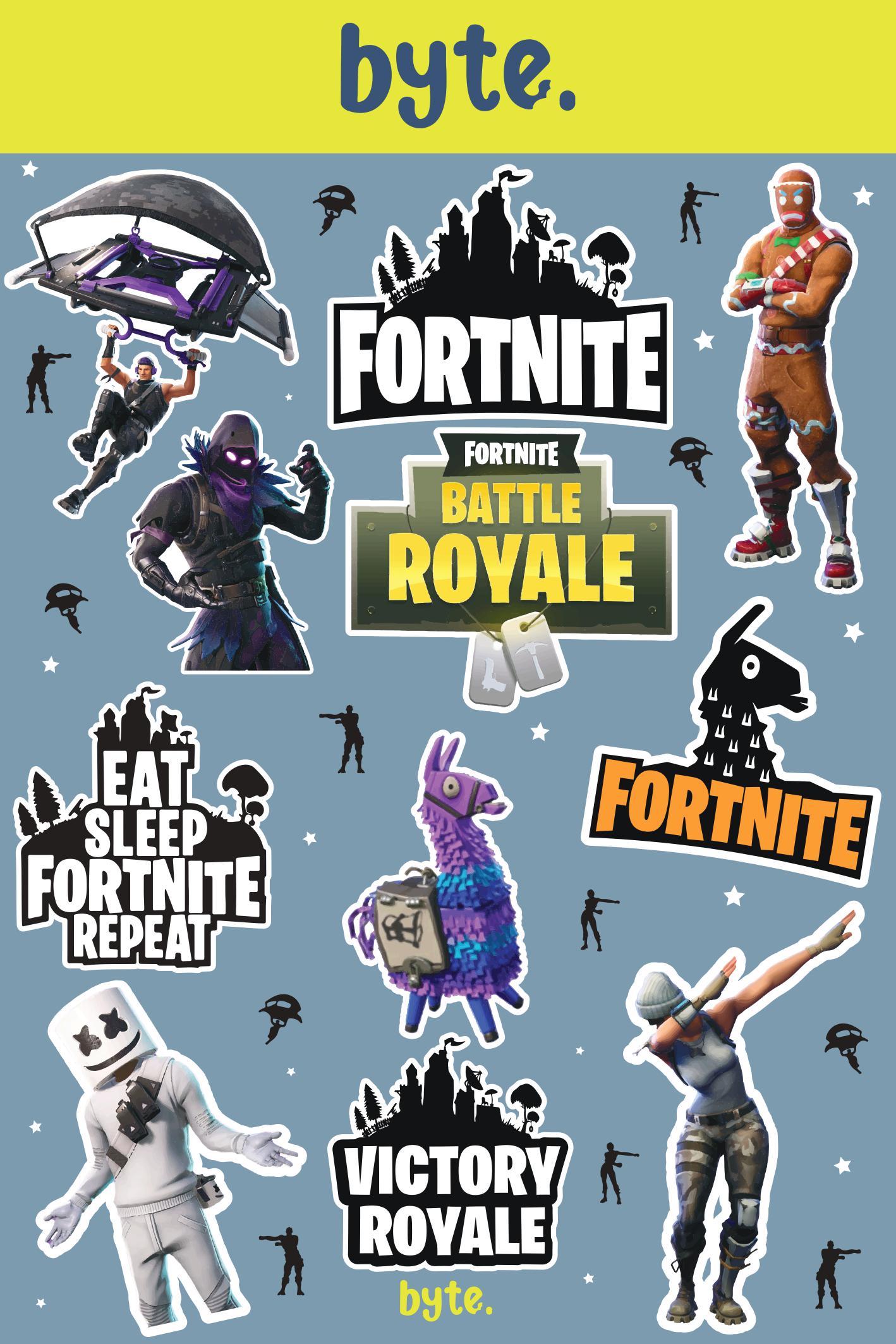 Fortnite Themed Stickers