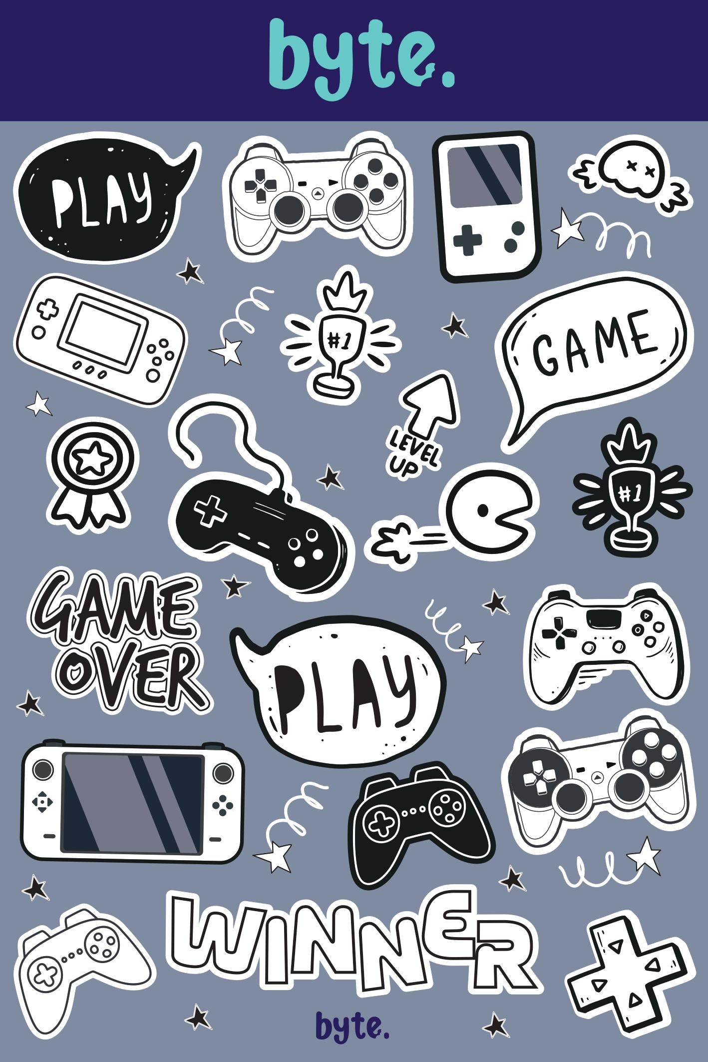 Gamer Themed Stickers