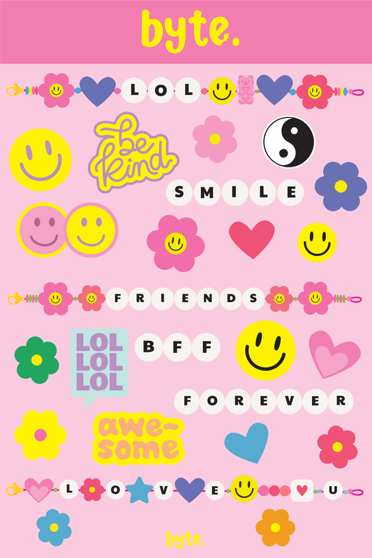 Friendship Bracelets Themed Stickers