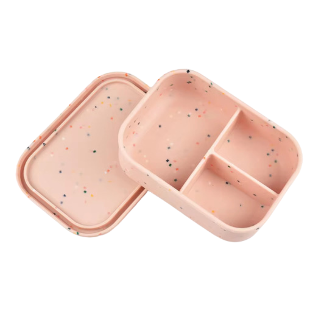 Dusty Pink Speckled Silicone Bento