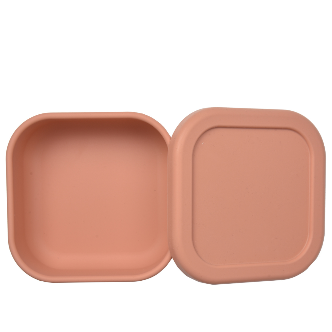 Square Silicone Container - Orange