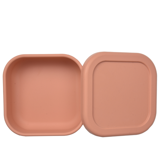 Square Silicone Container - Orange