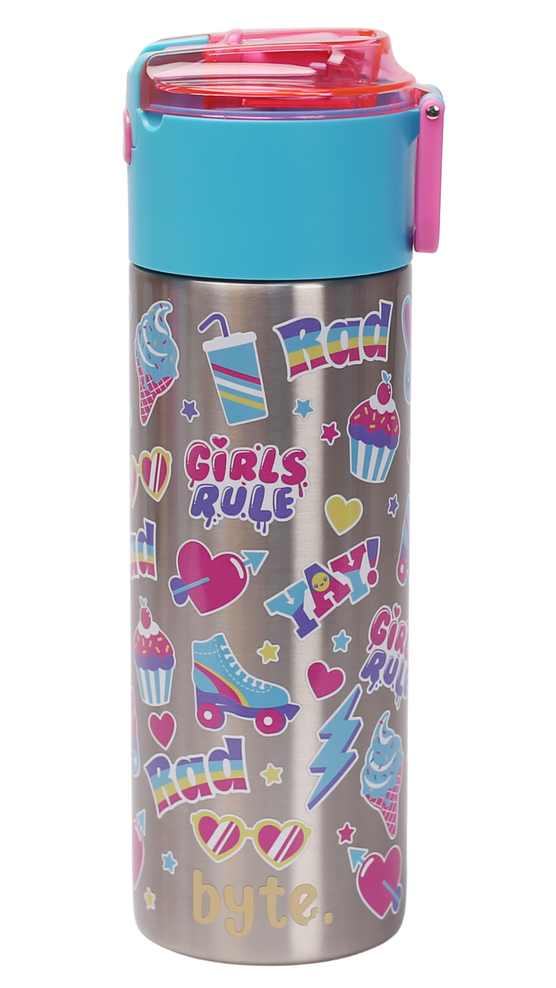 550ML Stainless Steel Water Flask - Girl's Rule!