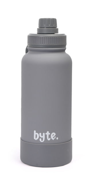 1000ML Stainless Steel Water Flask - Grey