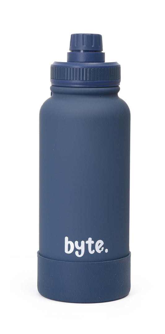 1000ML Stainless Steel Water Flask - Navy