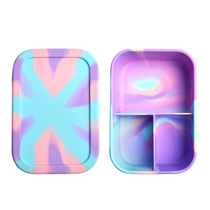 Purple Tie Dye Silicone Bento Box