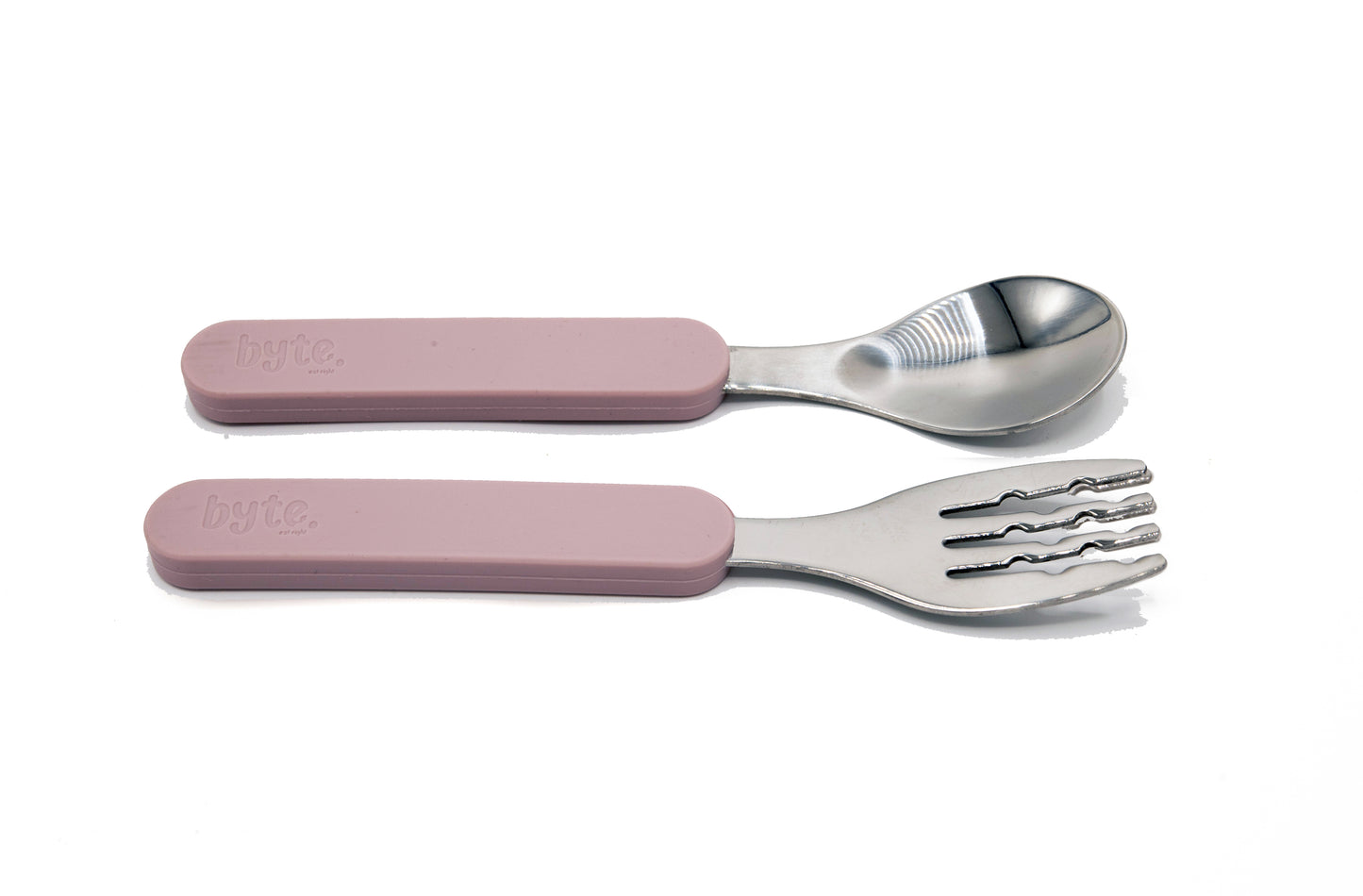 Fork & Spoon Set - Powder Pink